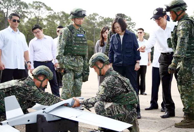 蔡英文視導漢光三十四號演習(圖)