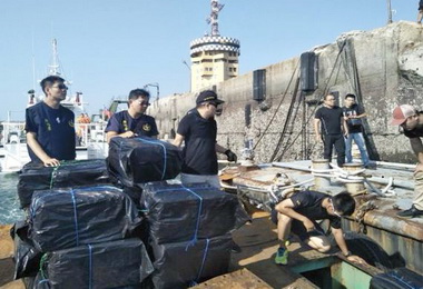 海巡署查獲3000萬私菸(圖)