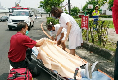 高雄加工區辦高科技工廠防災演練(圖)