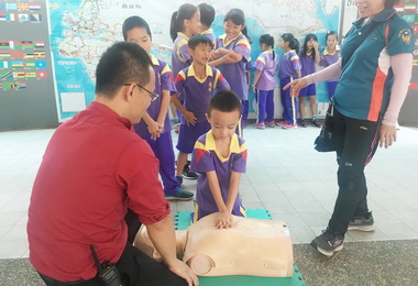 水里成城國小辦自衛消防訓練(圖)