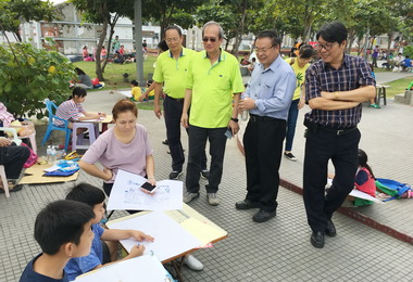 中油大林廠親子寫生溫馨同樂(圖)