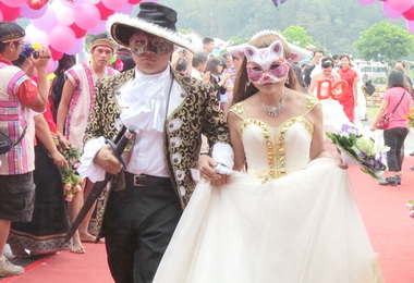 日月潭集團結婚26日浪漫登場(圖)