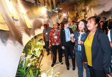 帛琉第一夫人雷黛比參觀台中花博(圖)