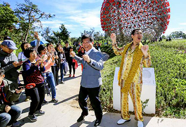 日本PIKO太郎宣傳台中花博(圖)