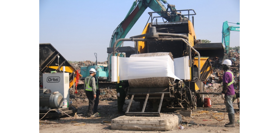 斗六市公所打包處理 垃圾問題有解(圖)