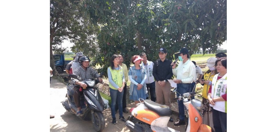 立委劉建國邀農田水利會長會勘排水工程(圖)
