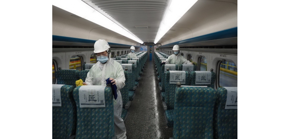 台灣高鐵積極防杜感染風險車站 全車隊列車持續加強消毒(圖)