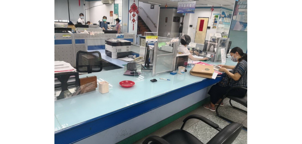 台水七區處落實防疫作為讓民眾安心洽公(圖)