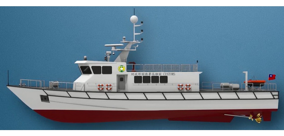 台船公司取得財政部4艘100噸級巡緝艇建造標案(圖)
