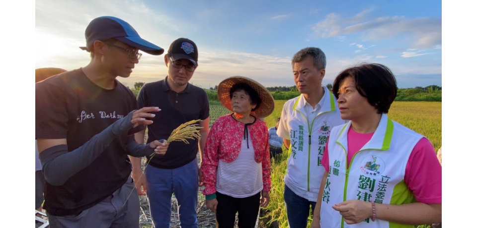 一期水稻空包彈 立委劉建國再邀農委會勘災(圖)