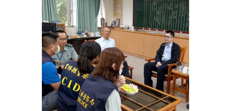 斗南警察分局校外聯訪 關懷僑生人身安全(圖)