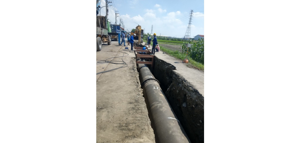 台水七區處汰換管線提升林園及大發工業區供水穩定度(圖)