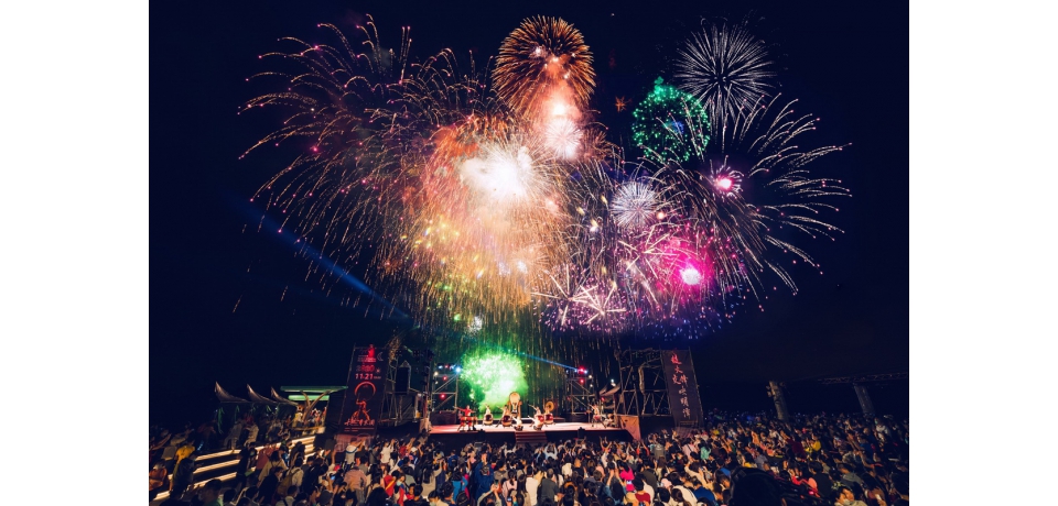 鼓火交鋒映明潭　壓軸花火音樂會(圖)