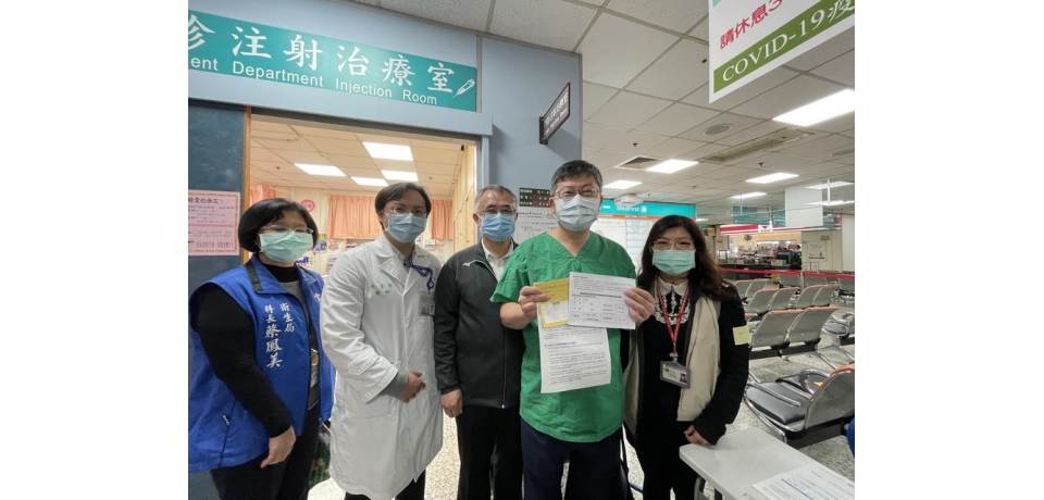 臺大雲林分院首波接種施打疫苗開始接種(圖)