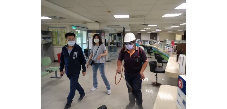 高雄市政府地政局落實環境清潔消毒 為所屬同仁及洽公民眾健康把關(圖)