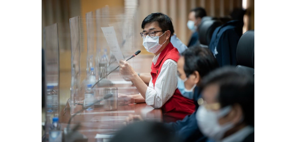 全國進入三級防疫警戒 陳其邁：嚴格執行戴口罩政策(圖)