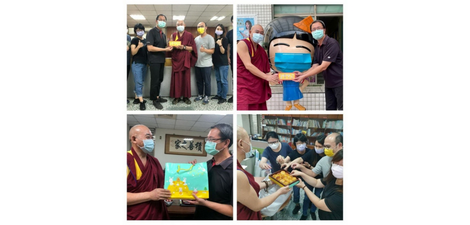 喇嘛加持月餅贈家扶肯定社工為社會帶來溫暖與光明(圖)