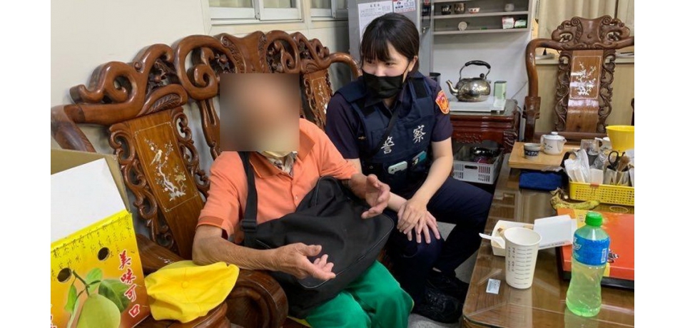 九旬失智老翁板橋迷失斗南 斗南警暖心助返家(圖)