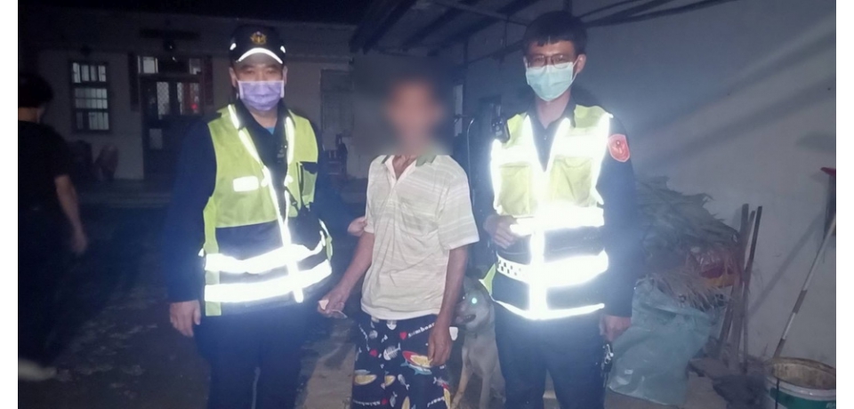 斗南警迅速尋獲重度精神障礙男子安全返家(圖)