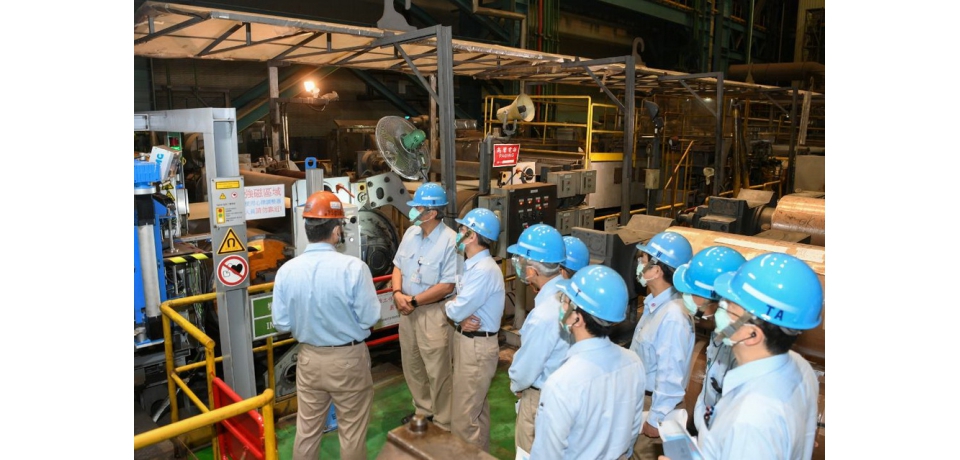 中鋼公司完成軋鋼三廠第二熱浸鍍鋅智慧製造產線建置(圖)