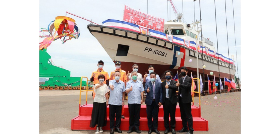 台船公司承造海洋委員會海巡署艦隊分署100噸級巡防救難艇下水(圖)