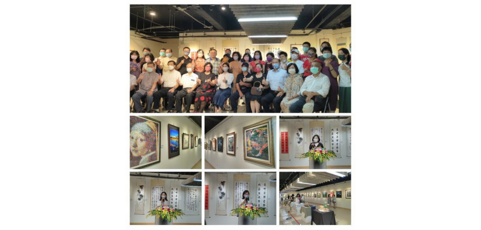 雲林縣萍風藝術學會111年會員聯展開幕(圖)