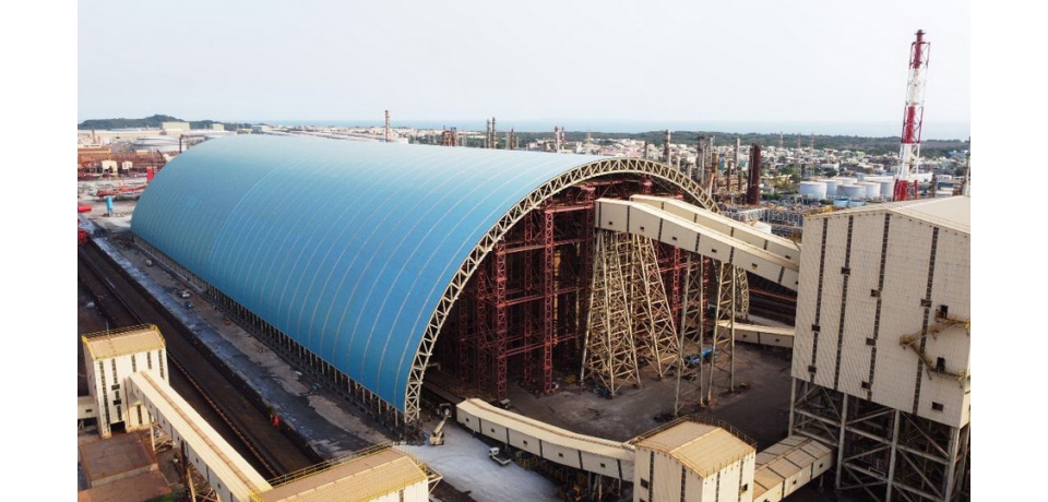 中鋼公司「新建煤礦封閉式建築」營建工地 榮獲高雄市環保局111年優良智慧工地殊榮(圖)