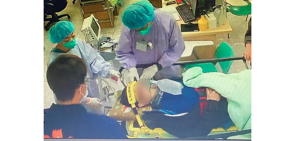 郡大林道翻覆意外 南投醫院啟動外傷應變小組救治(圖)