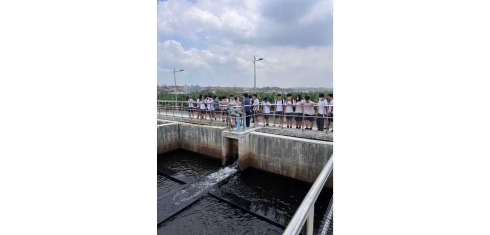 屏東高級工業職業學校參訪台水七區處管理之大泉伏流水及大泉淨水場(圖)