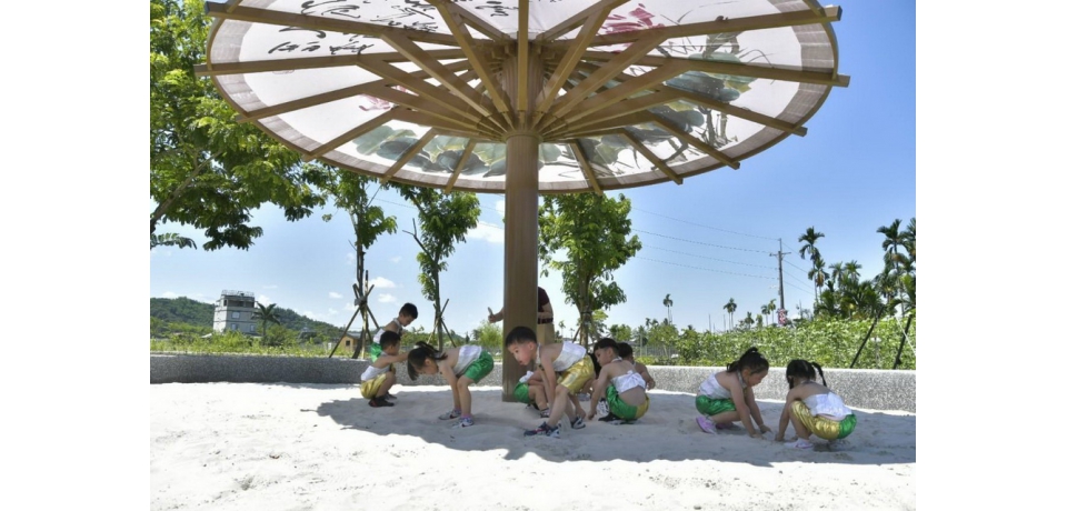 美濃湖畔特色遊戲場啟用   文化結合生態創造樂學空間(圖)