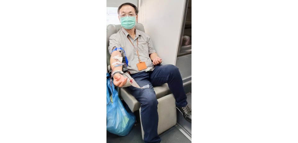 台灣中油煉製事業部員眷 挽袖捐血紓解血荒(圖)