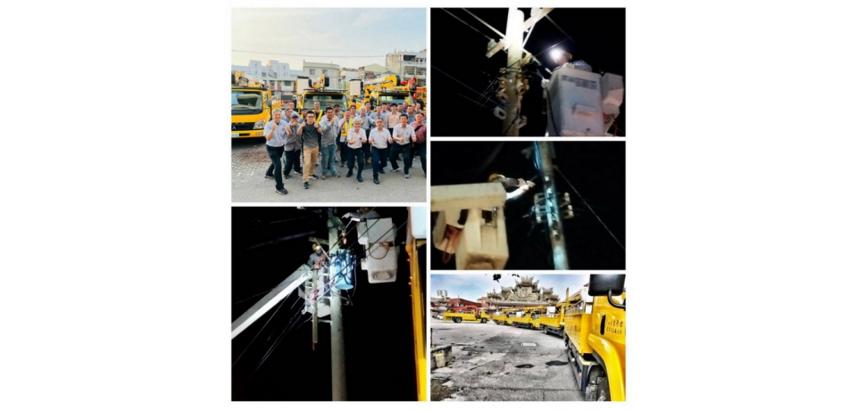 台電奮力抵抗惡犬 完成艱鉅的復電任務(圖)