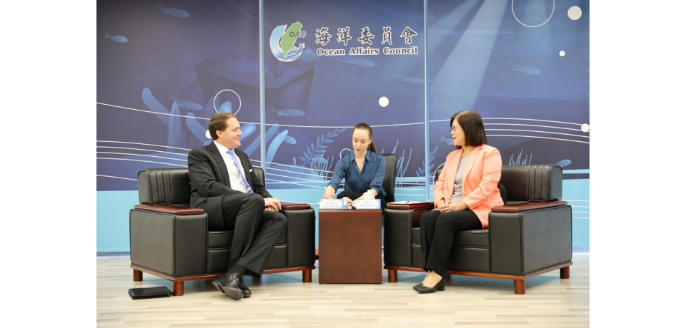 海洋委員會管碧玲主任委員接見美國在台協會高雄分處　張子霖處長高度讚許臺灣對國際海洋安全之貢獻(圖)