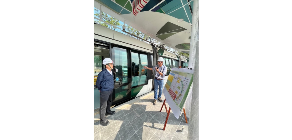 輕軌列車駛進最後一哩路段 今起展開行車測試(圖)