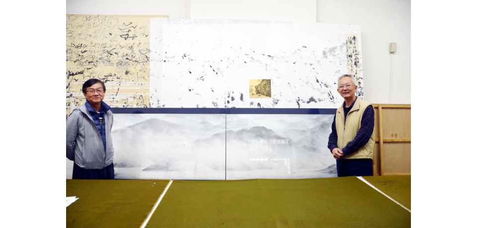 慧眼識圖 新聞業職業工會理事長鄭萬收藏林富源煙波浩渺日月潭(圖)