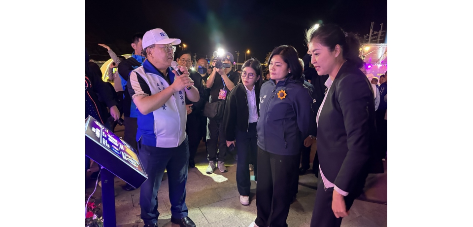 雲林縣長張麗善率團參訪南投燈會 肯定許淑華打造宜居城市(圖)