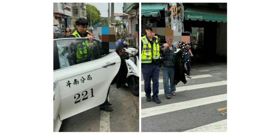 老翁體力不支 暖心警護送返家(圖)