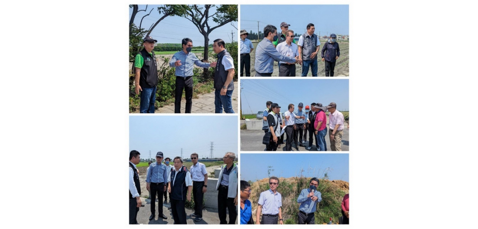 立法委員劉建國會同農水署會勘雲林8處農路農水路(圖)