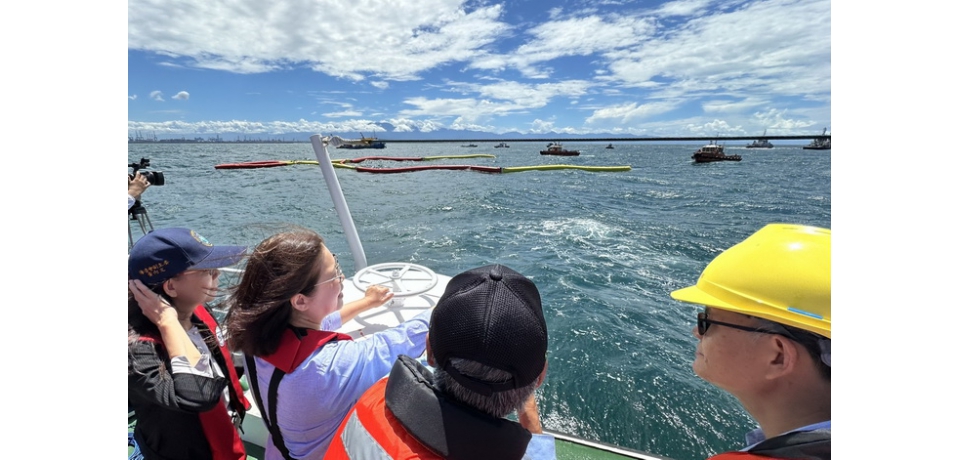 海洋委員會跨部會辦理油污應變演習 汲取經驗 加強應對(圖)
