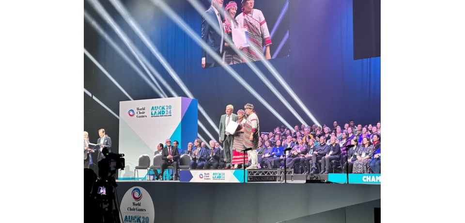 天籟美聲響徹國際 新竹縣桃山國小奪世界合唱大賽金質獎(圖)