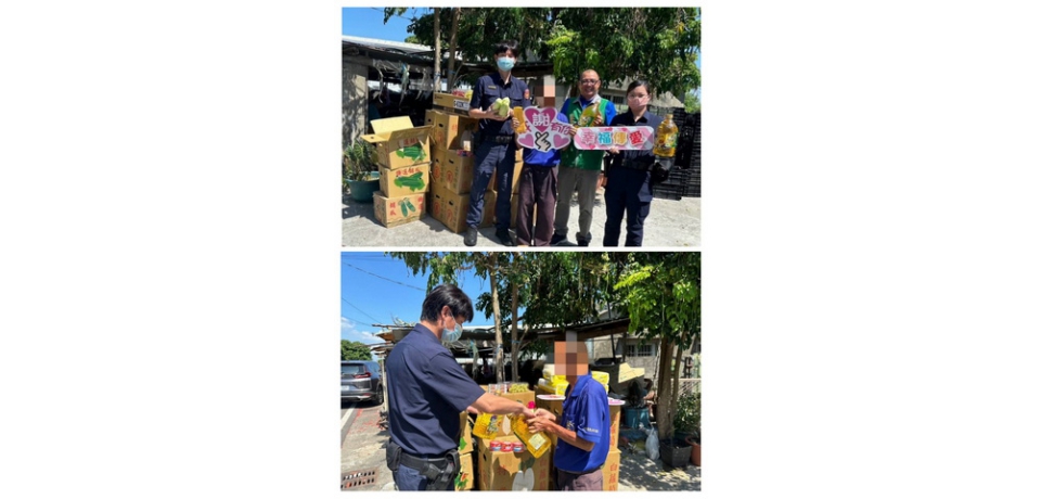 男子獨扛家計 雲林縣大埤警轉介慈善團體助其度難關(圖)