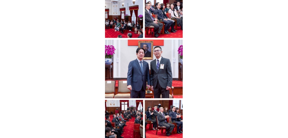 雲林縣警察局副隊長劉丁心獲總統賴清德親自勉勵(圖)