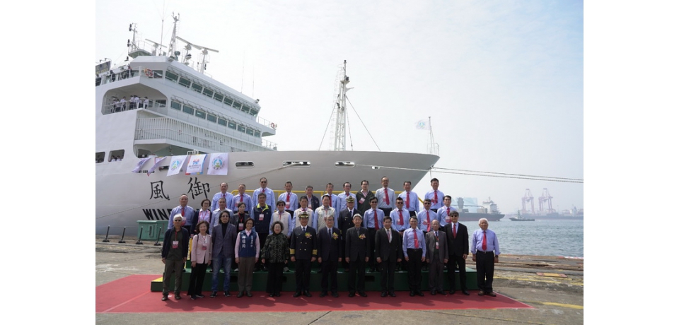 台船公司承造教育部「御風」實習船交船暨首航典禮(圖)