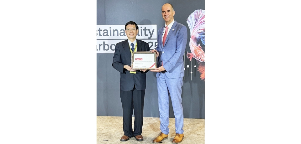 中鋼榮獲2025年標普全球永續年鑑Top1%及產業進步獎雙項殊榮(圖)