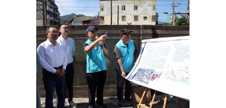 瑞芳高工、阿美家園邊坡坍方搶修完成 侯友宜視察關心居民與通行安全(圖)