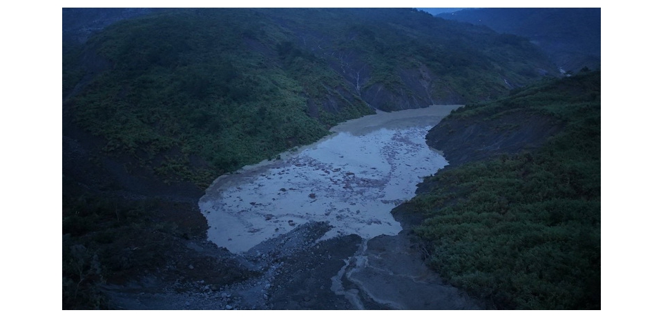 清水溪草嶺堰塞湖 第四河川分署密切監控應變(圖)
