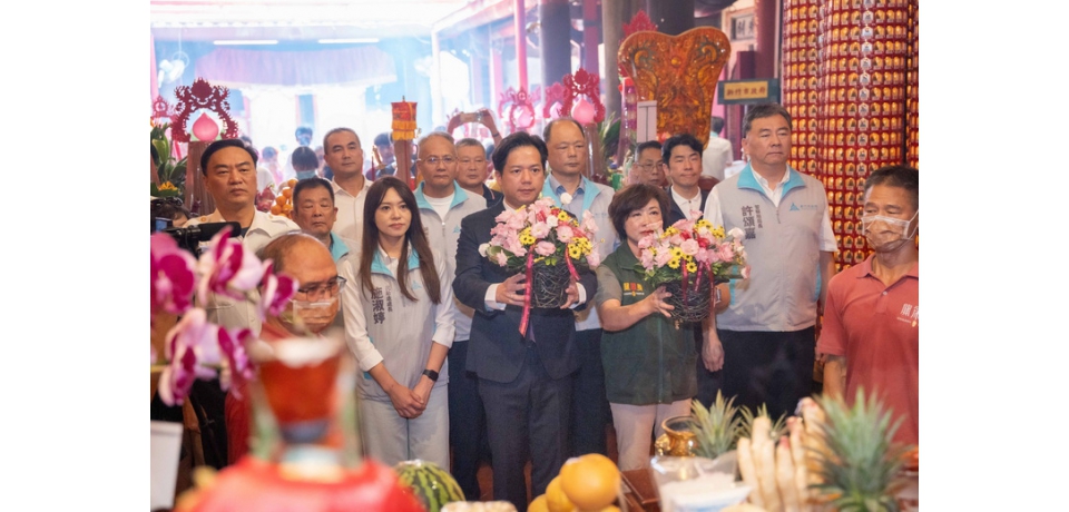 關聖帝君1866週年聖誕千秋 新竹市代理市長邱臣遠祝禱市政昌隆(圖)