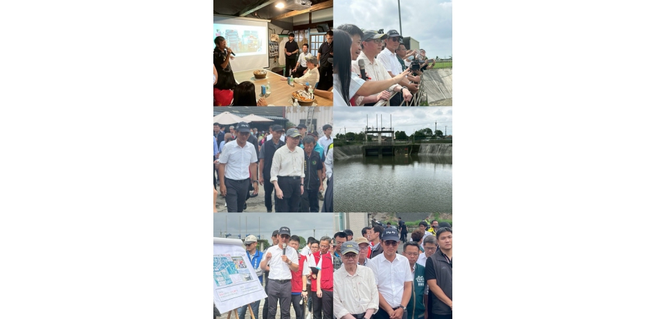 暴雨成災 行政院長卓榮泰南下水林鄉勘災立委劉建國籲中央加速治水(圖)
