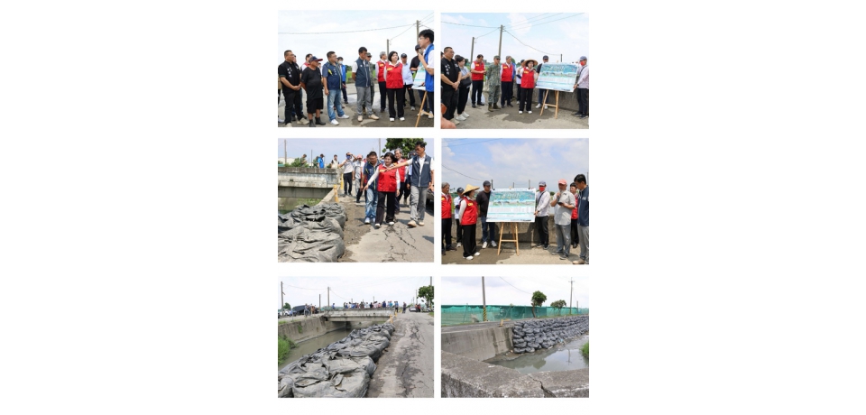 張麗善勘查二崙新庄子大排防颱整備  籲請鄉親支持新庄子大排19線上游護岸治理工程(圖)