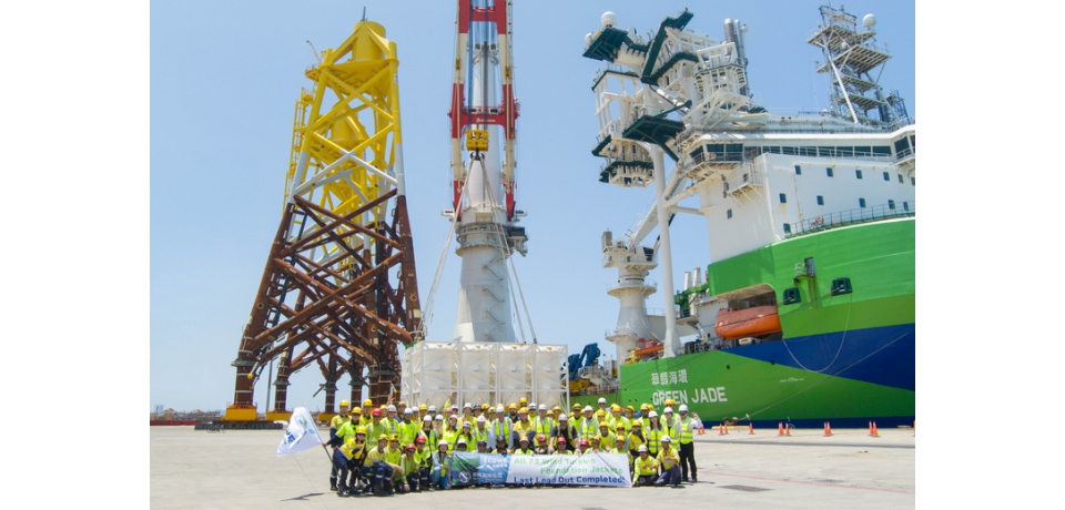 台船環海風電工程公司順利完成海龍離岸風場73座套管式水下基礎安裝 提前交付1GW水下基礎項目安裝進度(圖)